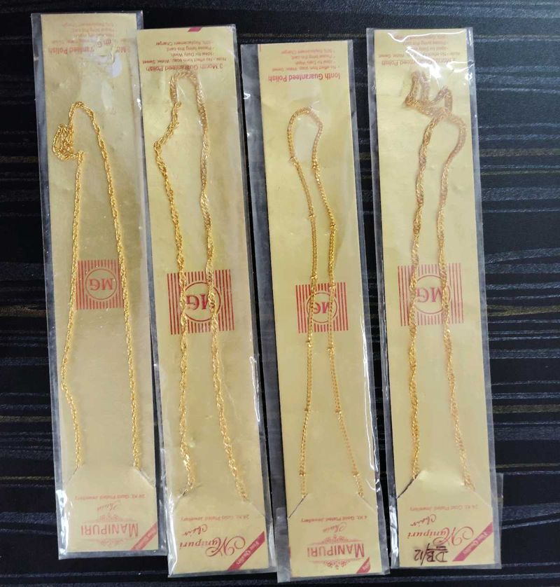 Gold Plated Chains (Set of 2)+ FREEBIES ✅✅✅