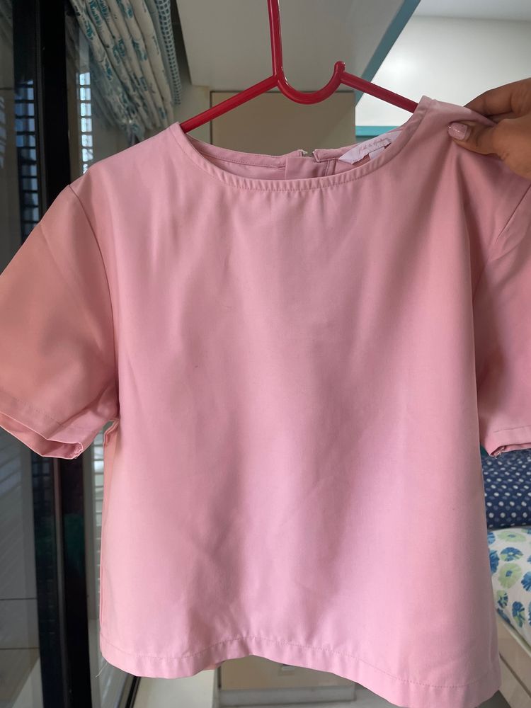 Mast &amp; harbour Pink Crop Top