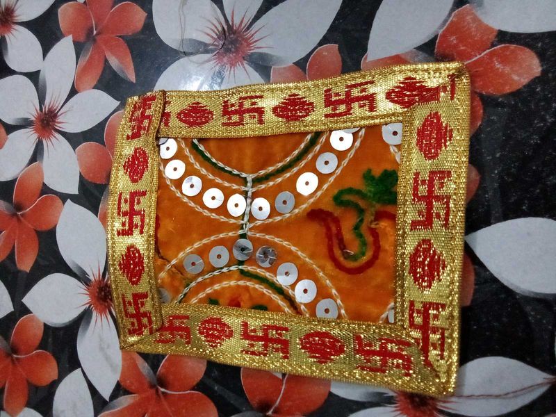 Embroidered Pooja Chowki