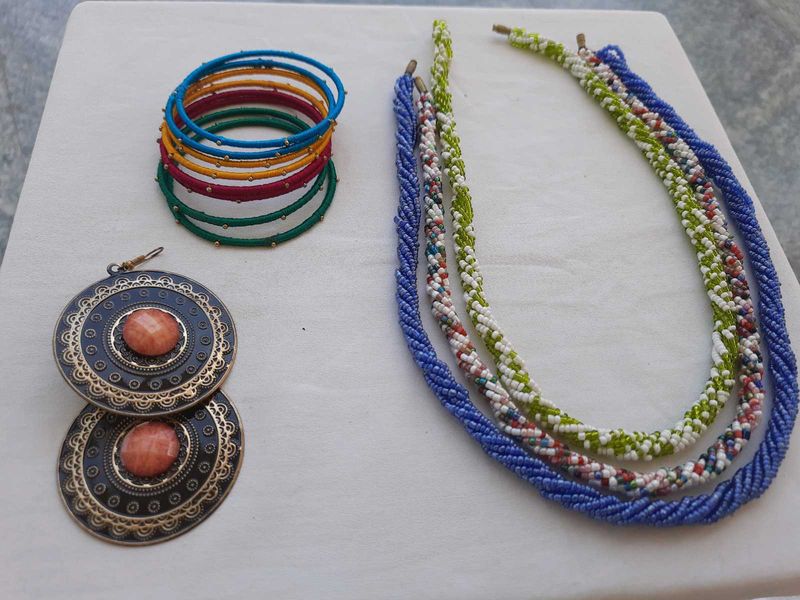 Chains And Earrings Set