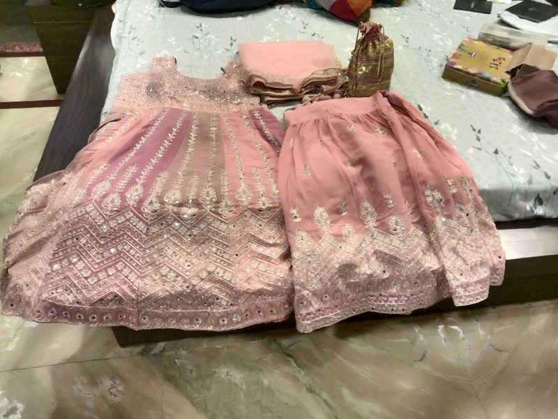 Women Sharara With Short Anarkali