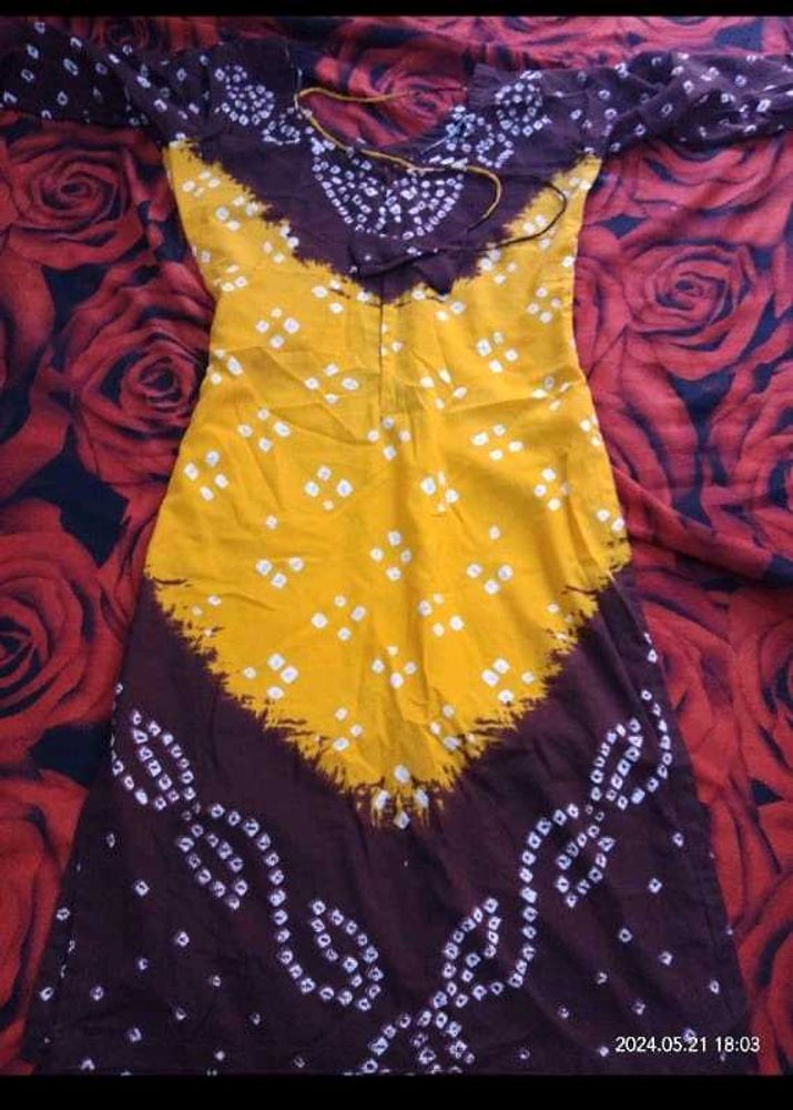 Bandhani Print Dress