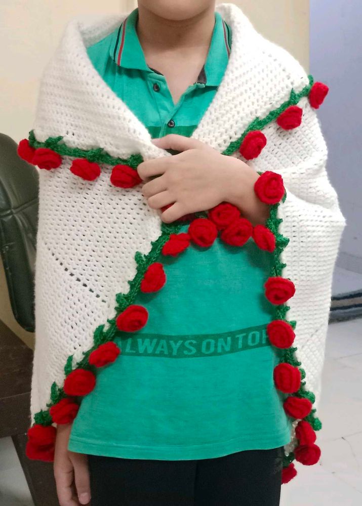Crochet Rose Bouquet Blankie