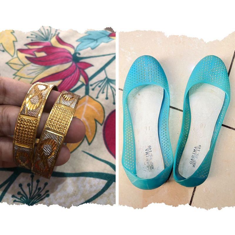 Garima Blue Flats—