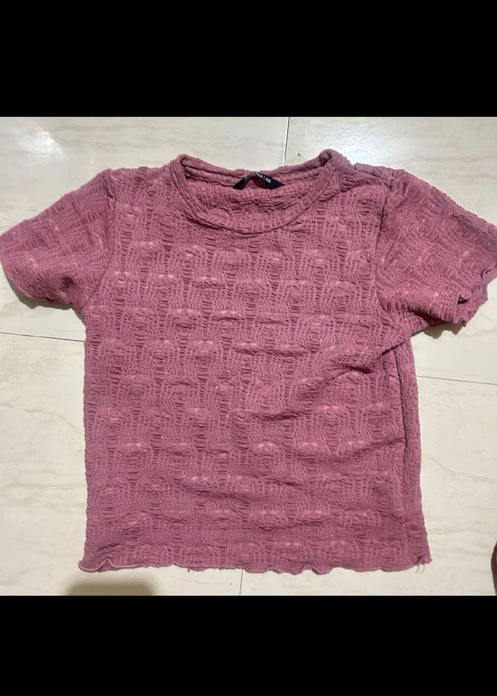 S And XS Zudio Crop Top