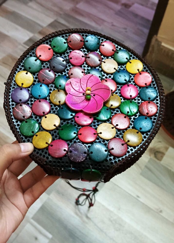 Colorful Beaded Clutch