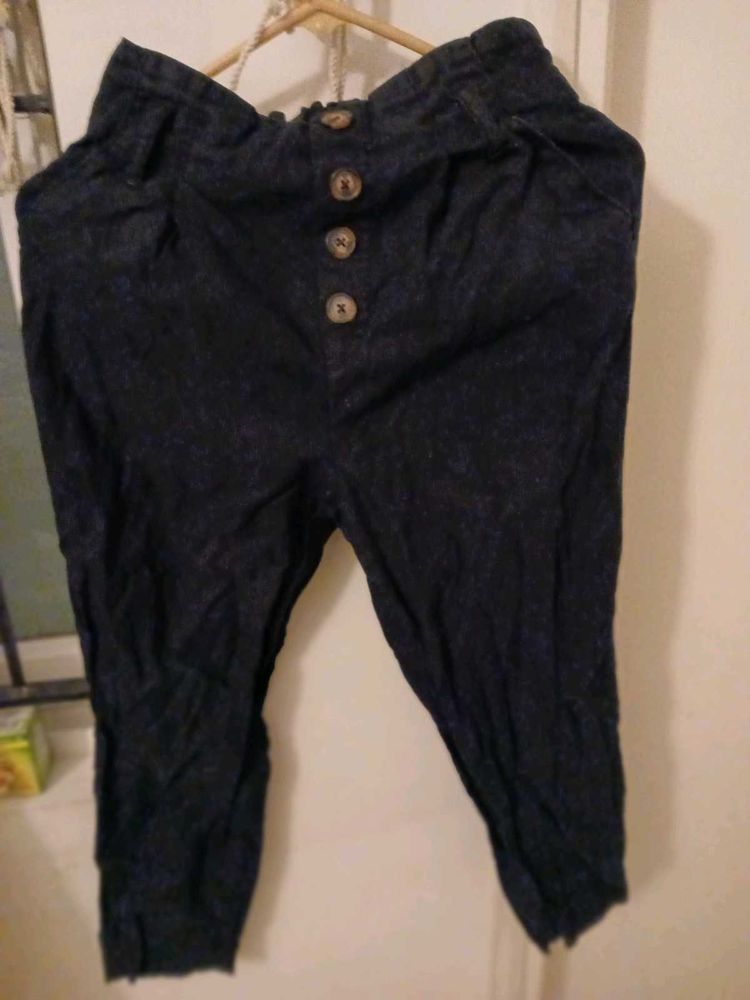 H&amp;M Divided Paperbag Trousers - Black