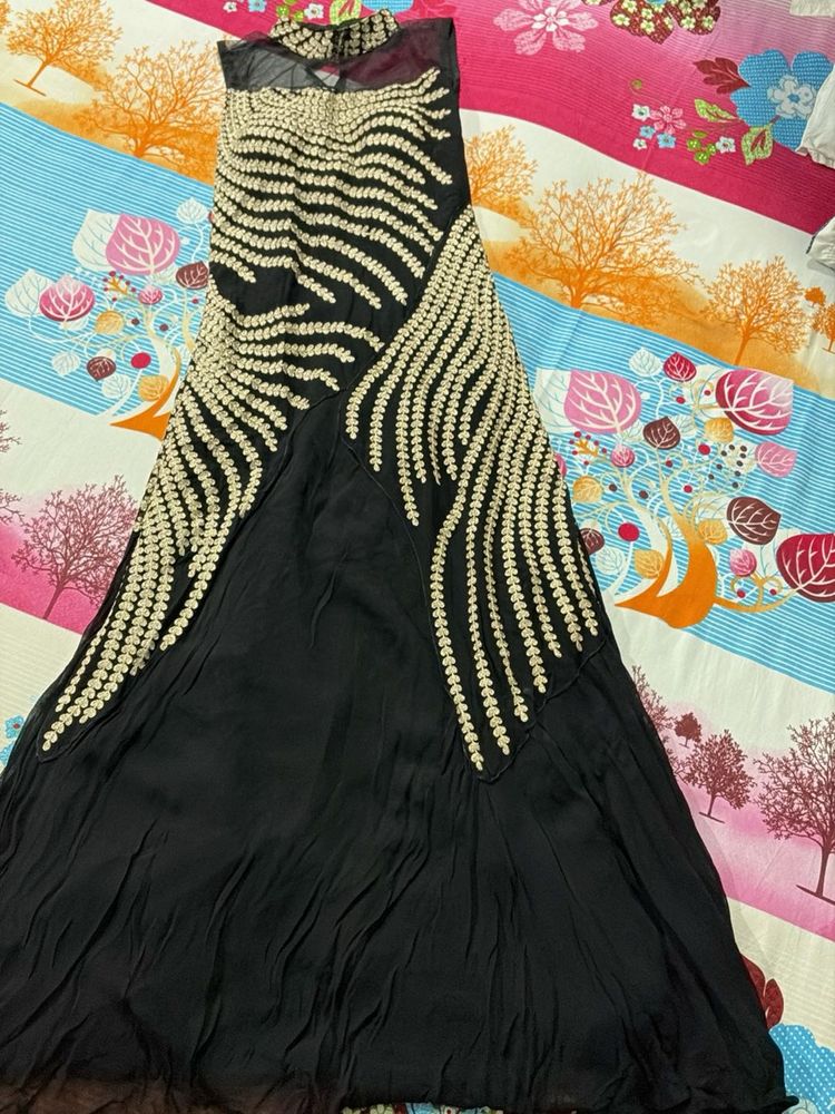 Elegant Black Ethnic Gown