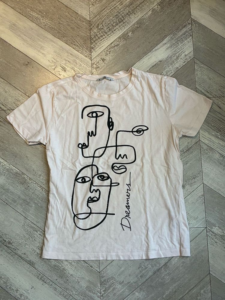 Abstract Faces Graphic Tee