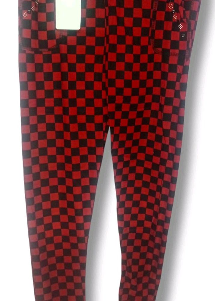 Brand New Check Jeggings