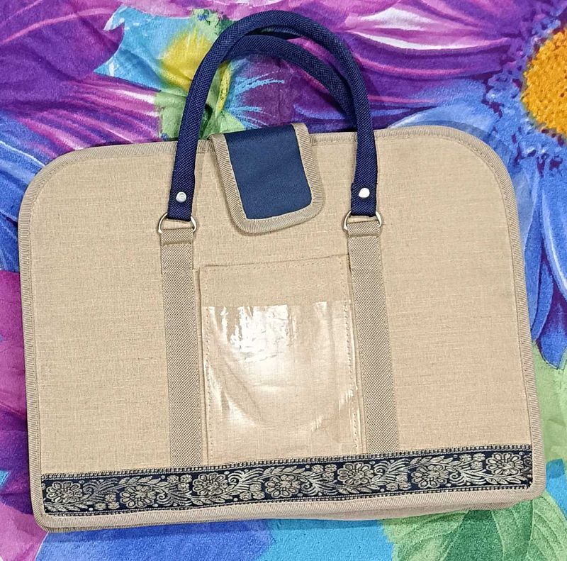 Stylish Beige Laptop Bag