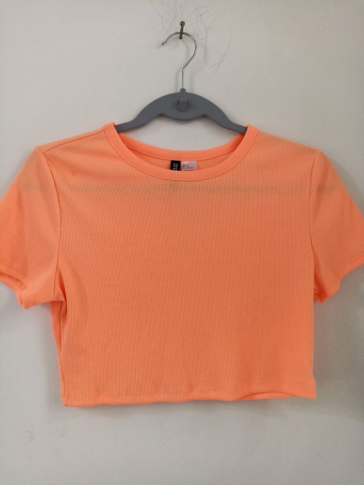 H&amp;M Orange Crop Top For Women