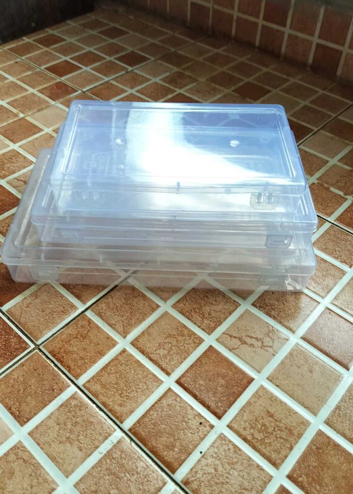 Set Of 3 Plastic Organiser