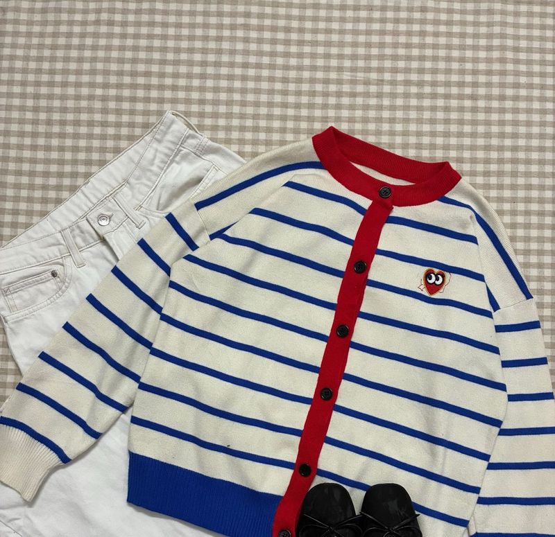 Striped Knit Cardigan