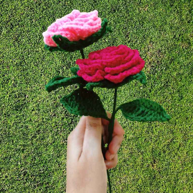Crochet Rose Bouquet Combo Offer.