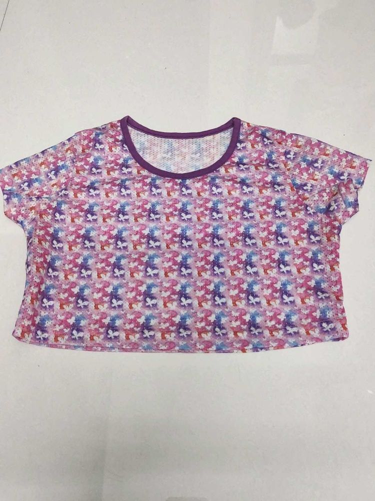 Netted Crop Top