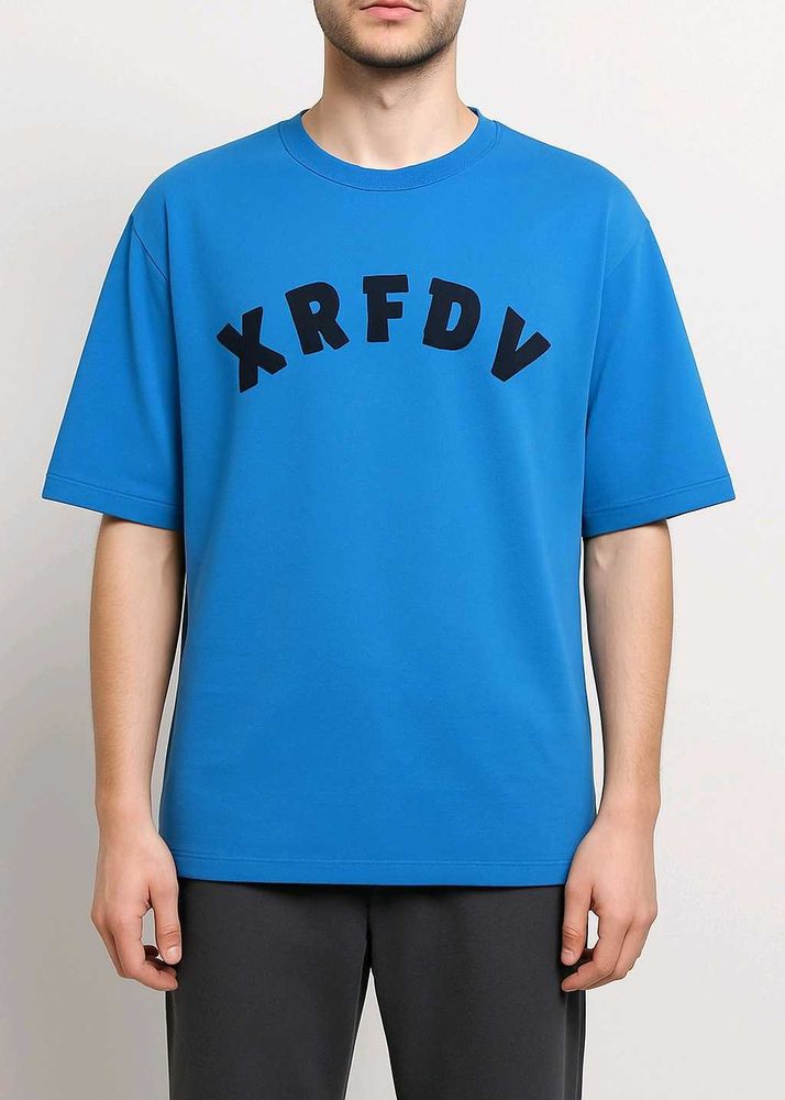 Blue Graphic Print T-Shirt