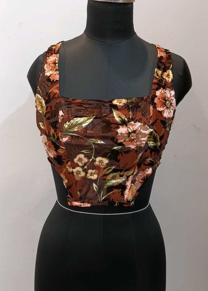 burnout velvet corset top 34 to 36