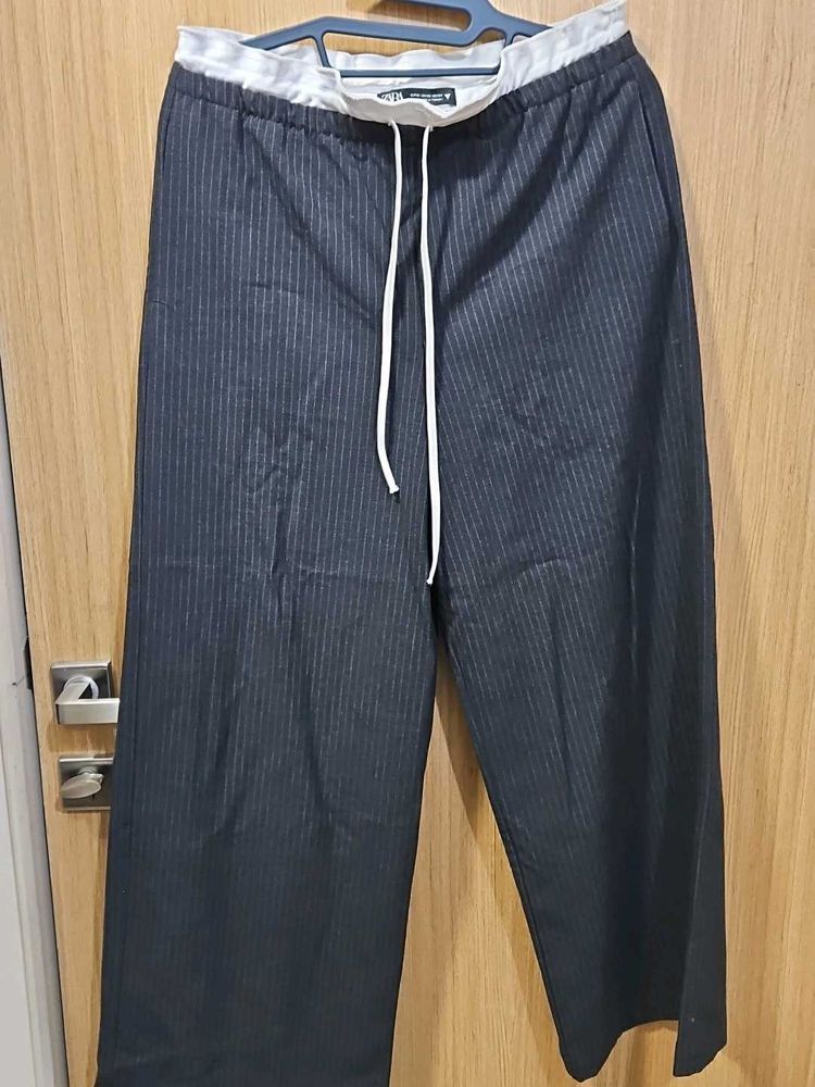 Striped Wide Leg Pants