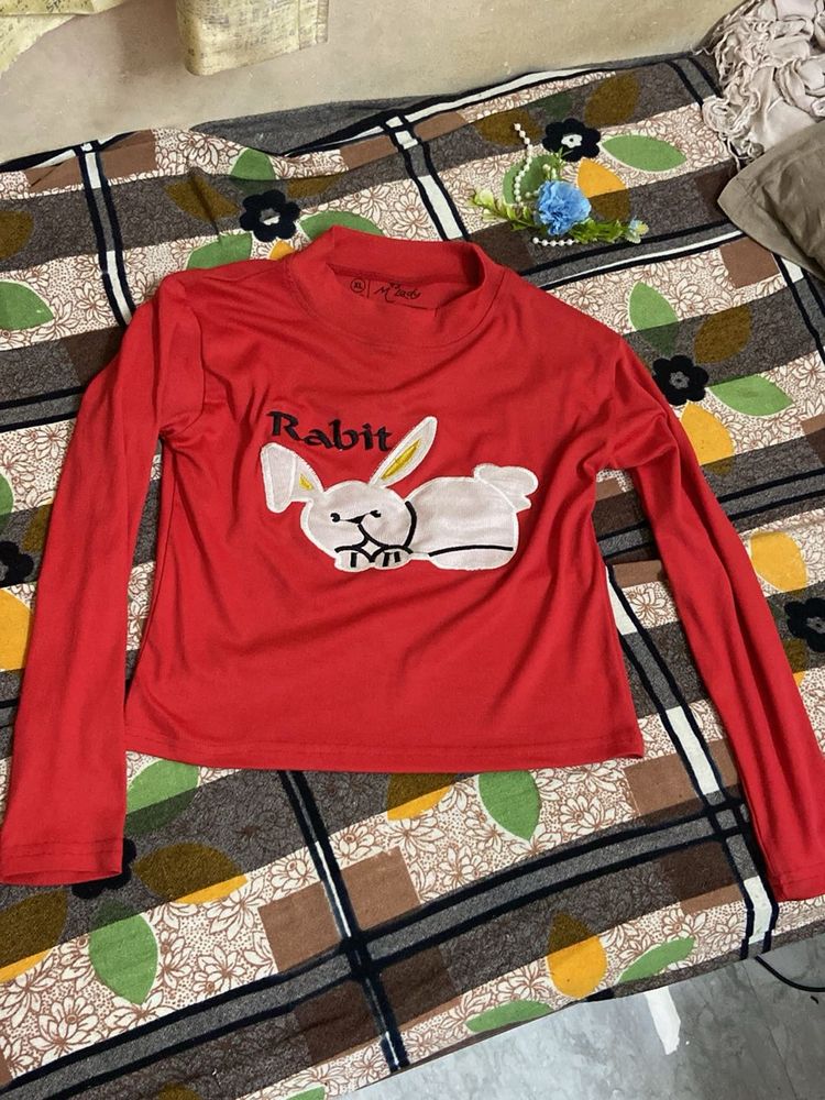 Cute Rabbit Graphic Tee Combo