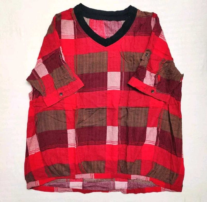 Stylish Plaid Tshirt | Bust 42