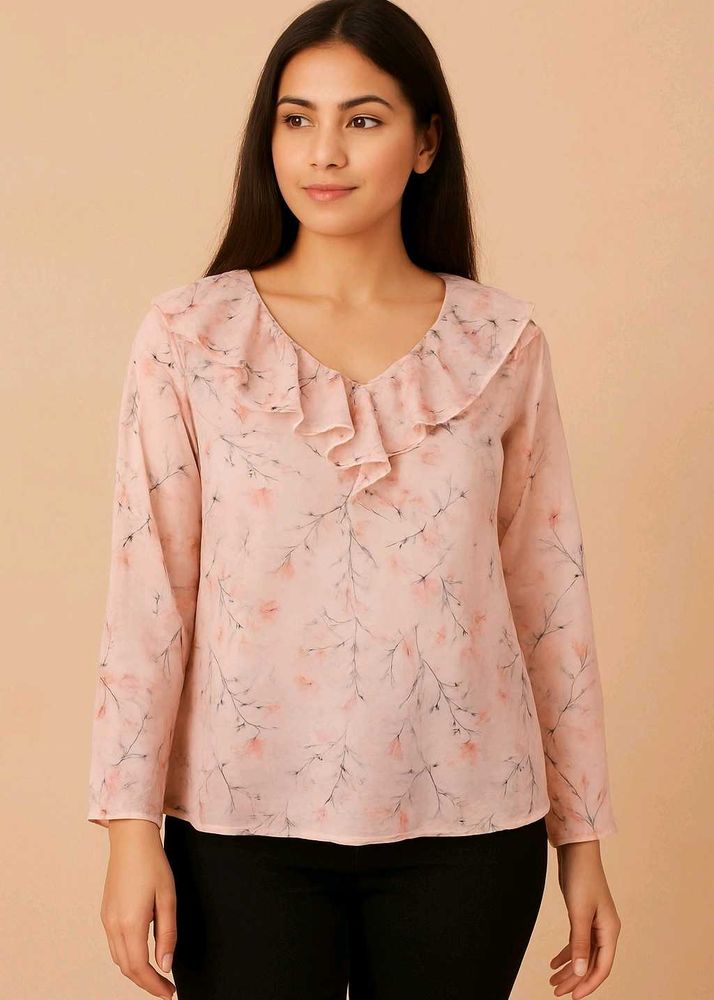 Floral Ruffle Top