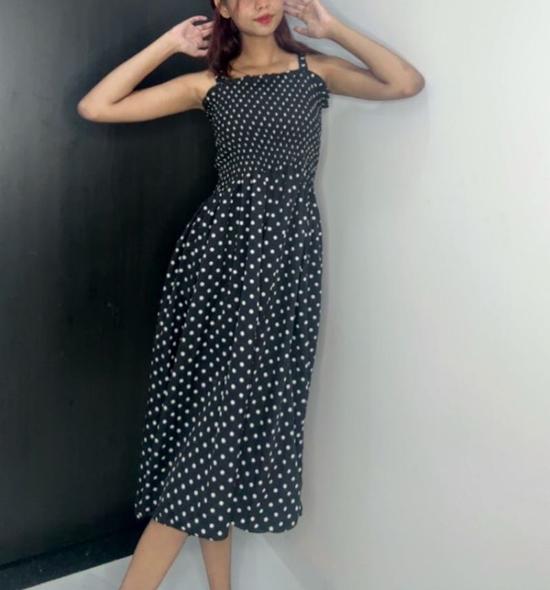 Polka Dot Midi Dress