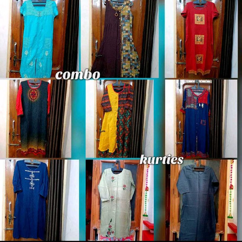 Combo Of 6 Mix Size Kurties