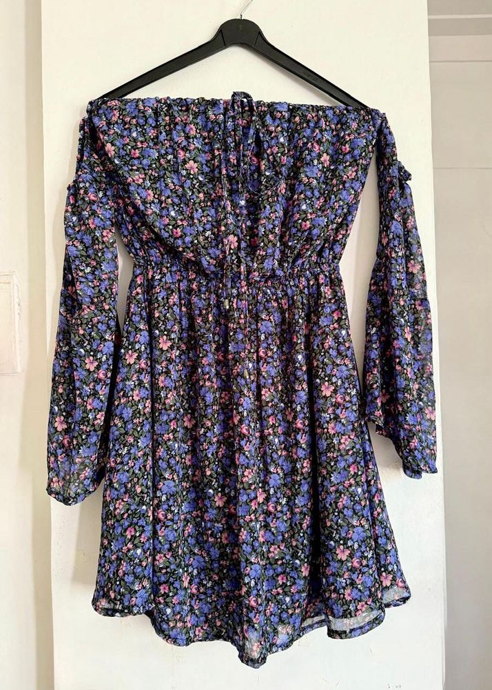 Floral Off-Shoulder Mini Dress