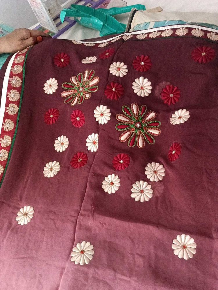 New Coffee Color Saree