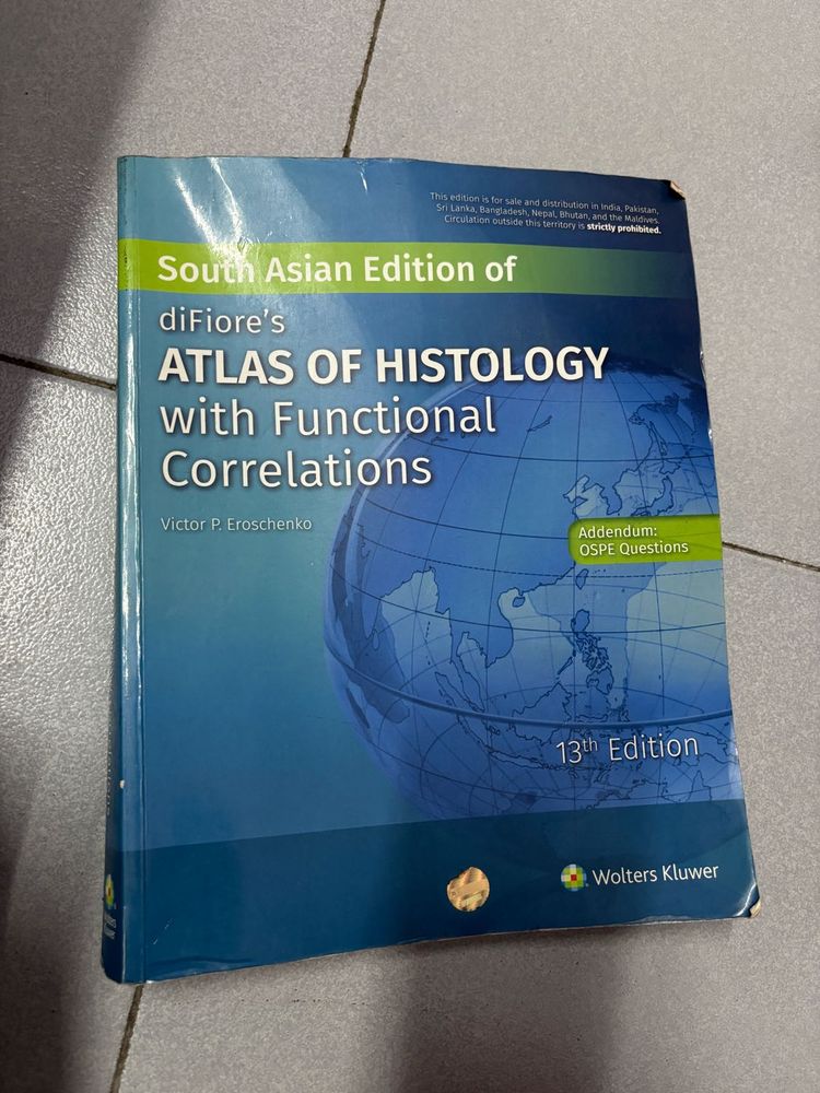 diFiore&#39;s Atlas of Histology Book 1st Year MBBS