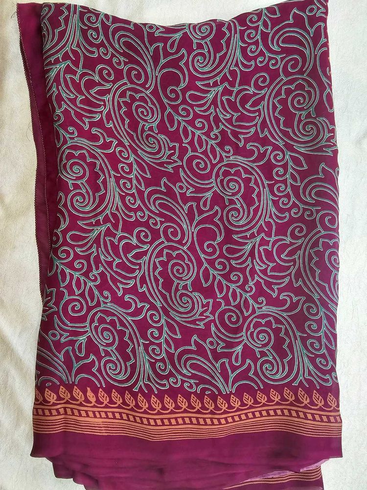 Elegant Purple Saree