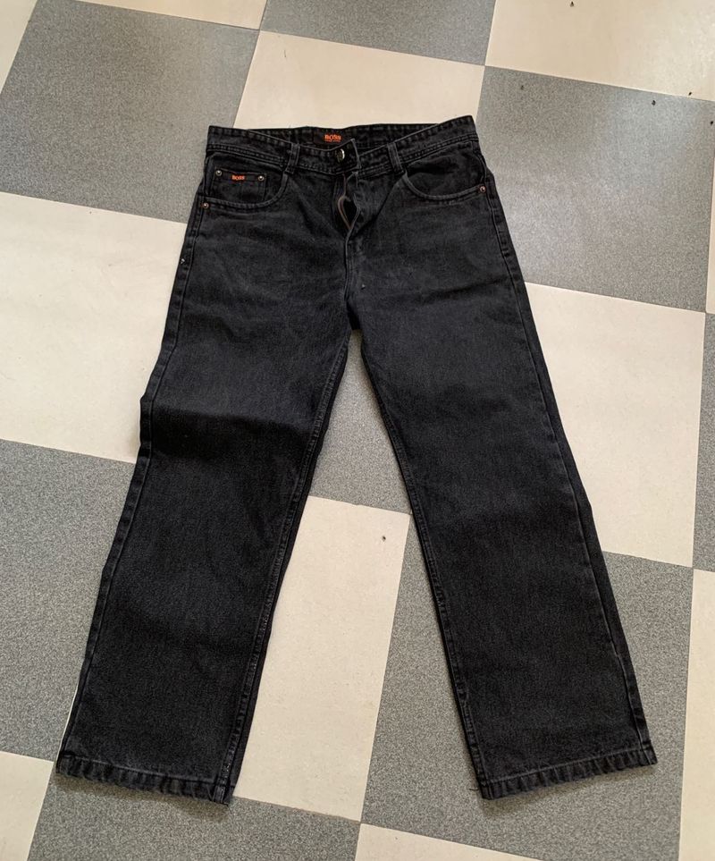 Hugo Boss Straight Fit Charcoal Color Jeans