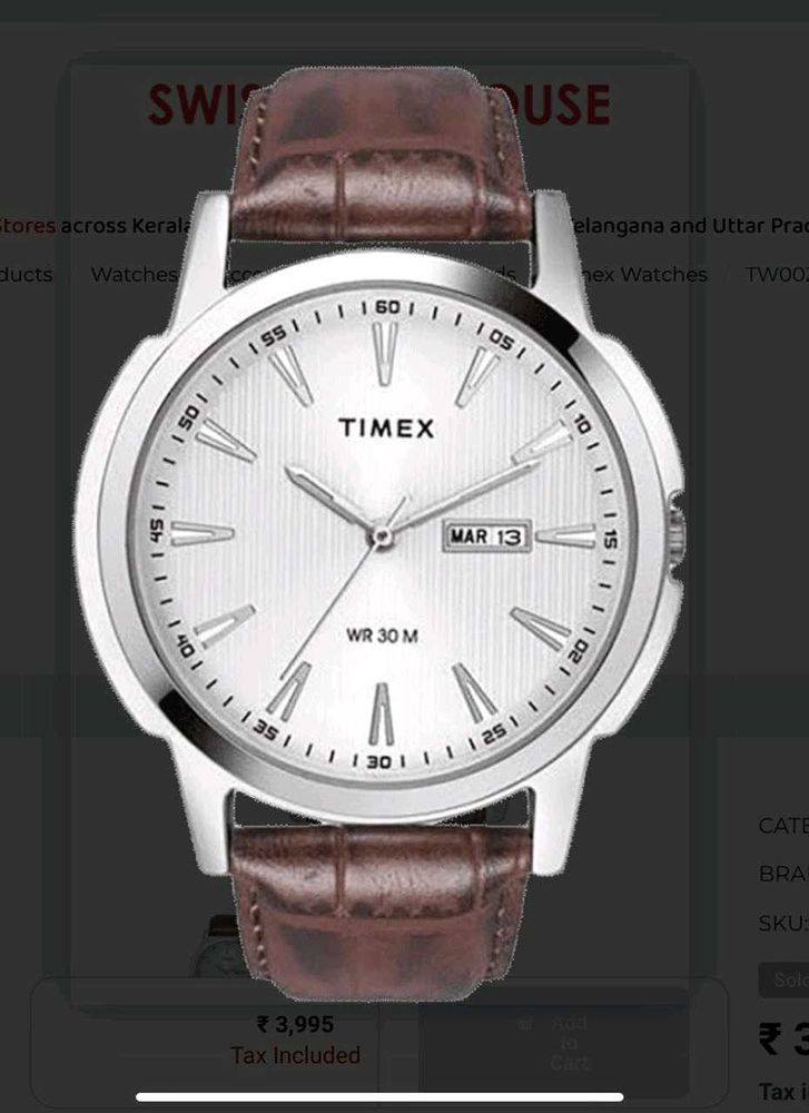 Timex Watch For Men