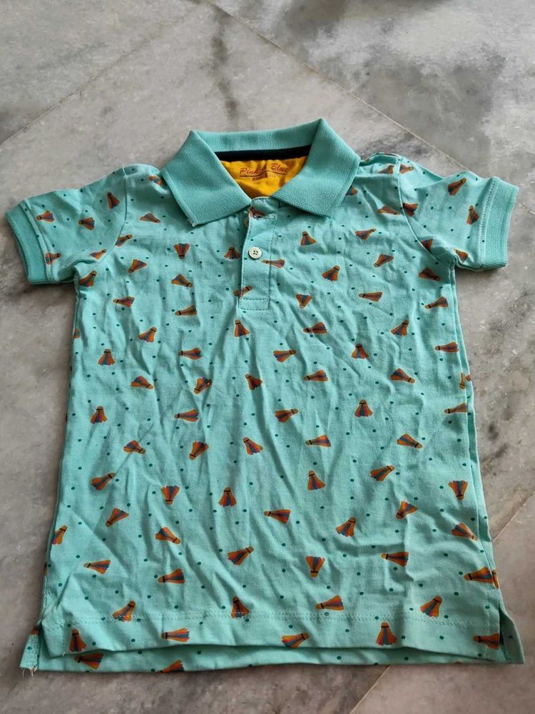 Pink &amp; Blue T-Shirt For Boys 2yrs