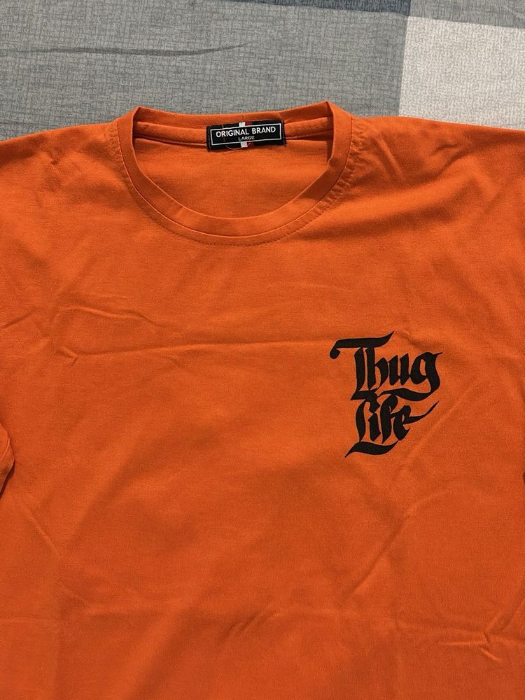 Orange Thug Life Tee