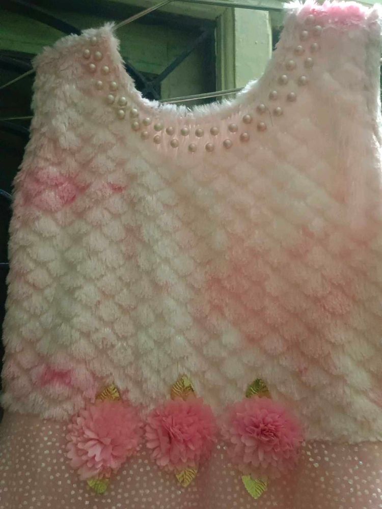 Pink Fuzzy Dress
