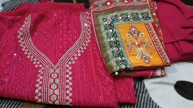 New Design Full Work Duptta Set Fabric