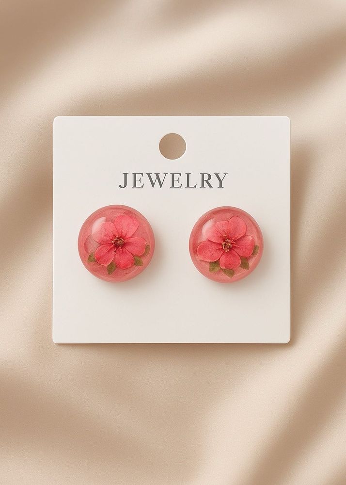 Floral Resin Earrings