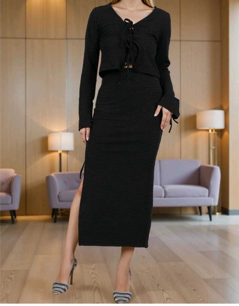 Chic Black Two-Piece Set💅🏼