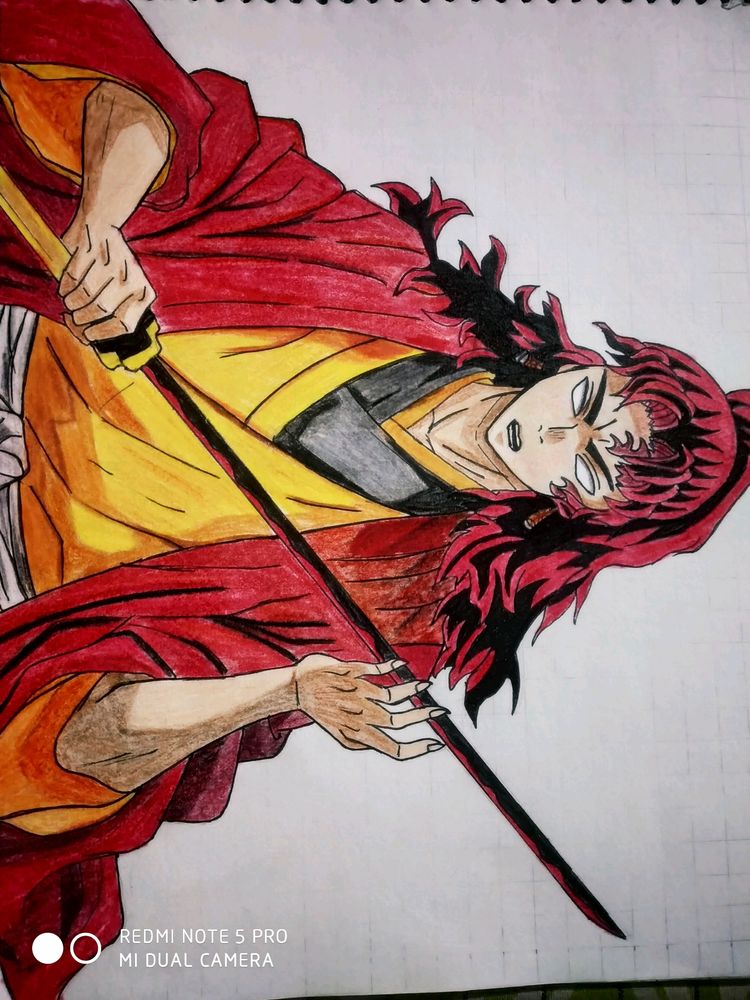Anime Drawing Of Yoriichi Tsugikuni