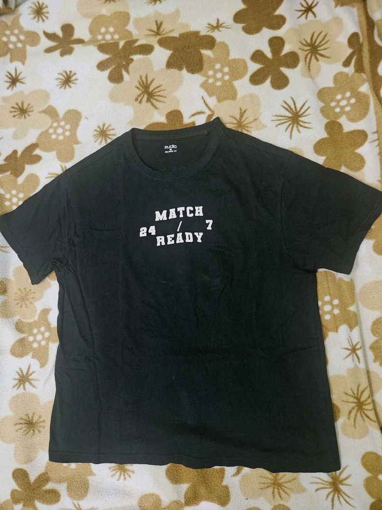 Zudio Black T-Shirt