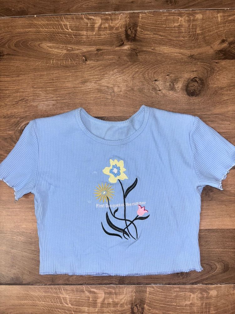 Blue Cute Tee