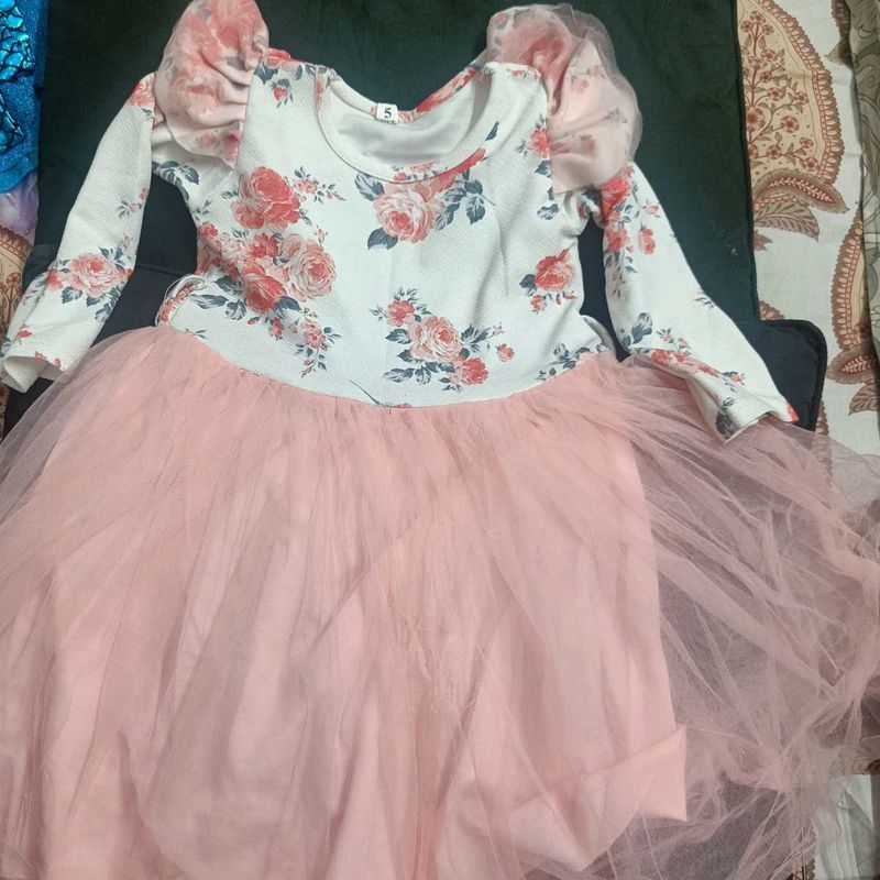 Cute Floral Girls Dress