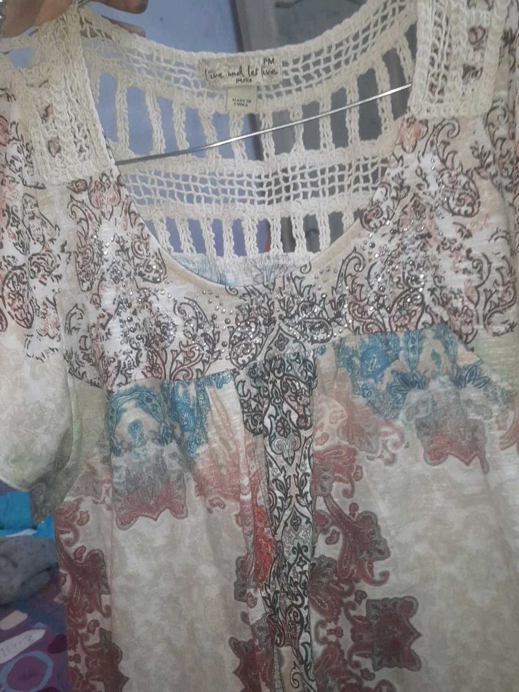 Patterned Crochet Top