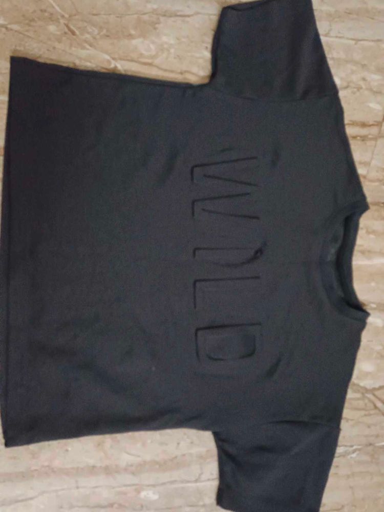 Black 'WILD' Graphic Tee