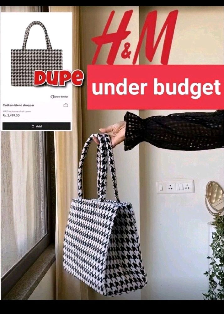H&amp;M dupe Tote Bag🫶🏻