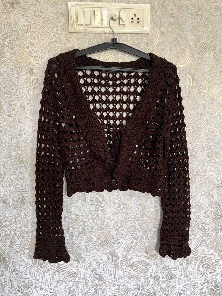 Crochet Knit Cardigan