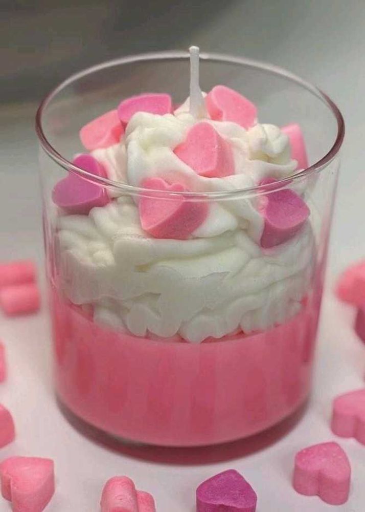 Heart Topped Candle