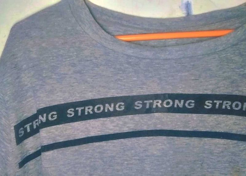 Gray &#39;Strong&#39; T-Shirt